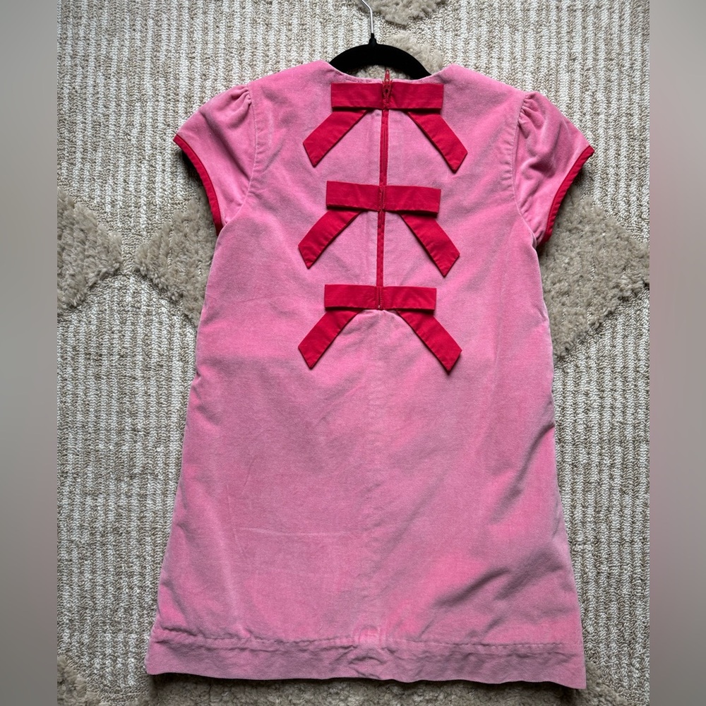 TBBC Pink Dress with Red Bow Accents